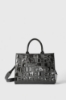 Maxi Shopper Allover Embossed Nero