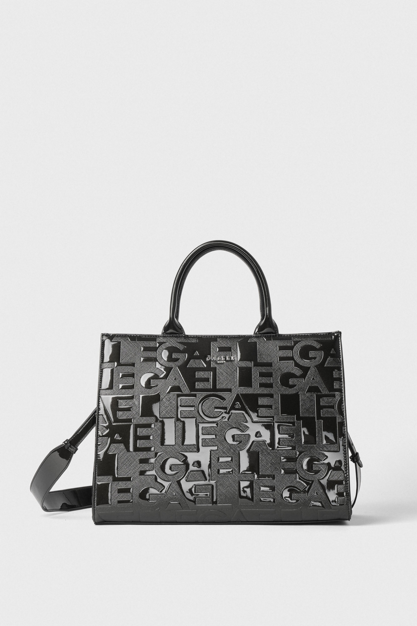 Maxi Shopper Allover Embossed Nero