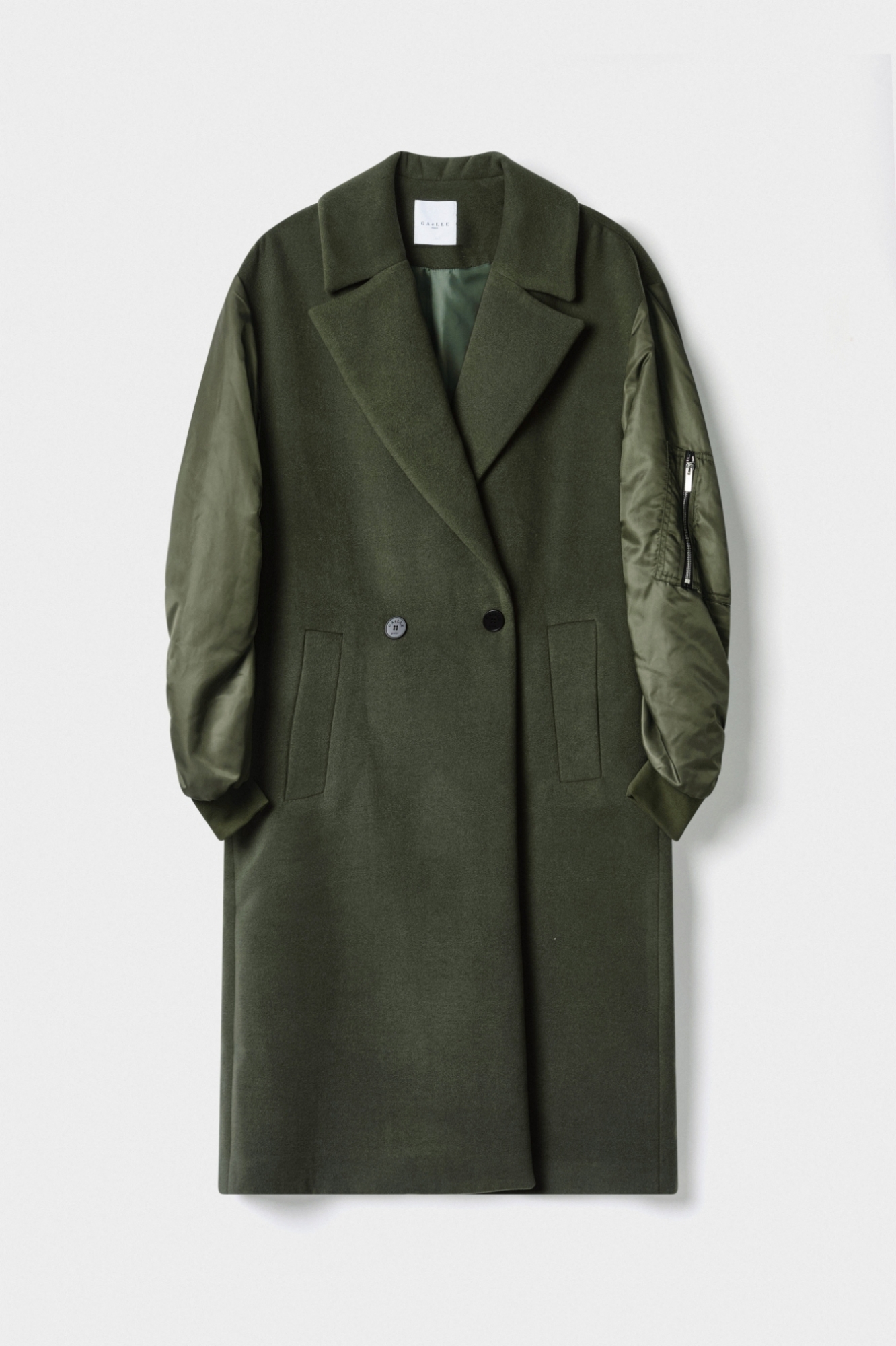 Cappotto Doppiopetto Verde Militare