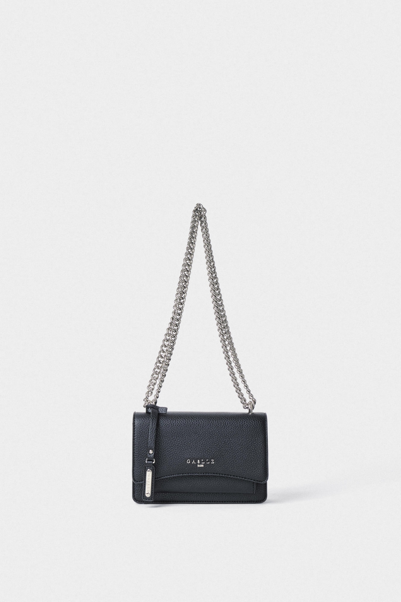 Mini Shoulder Strap Ecopelle Bottalato Nero