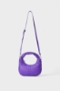 Mini Shouler Strap Ecopelle Liscio Viola