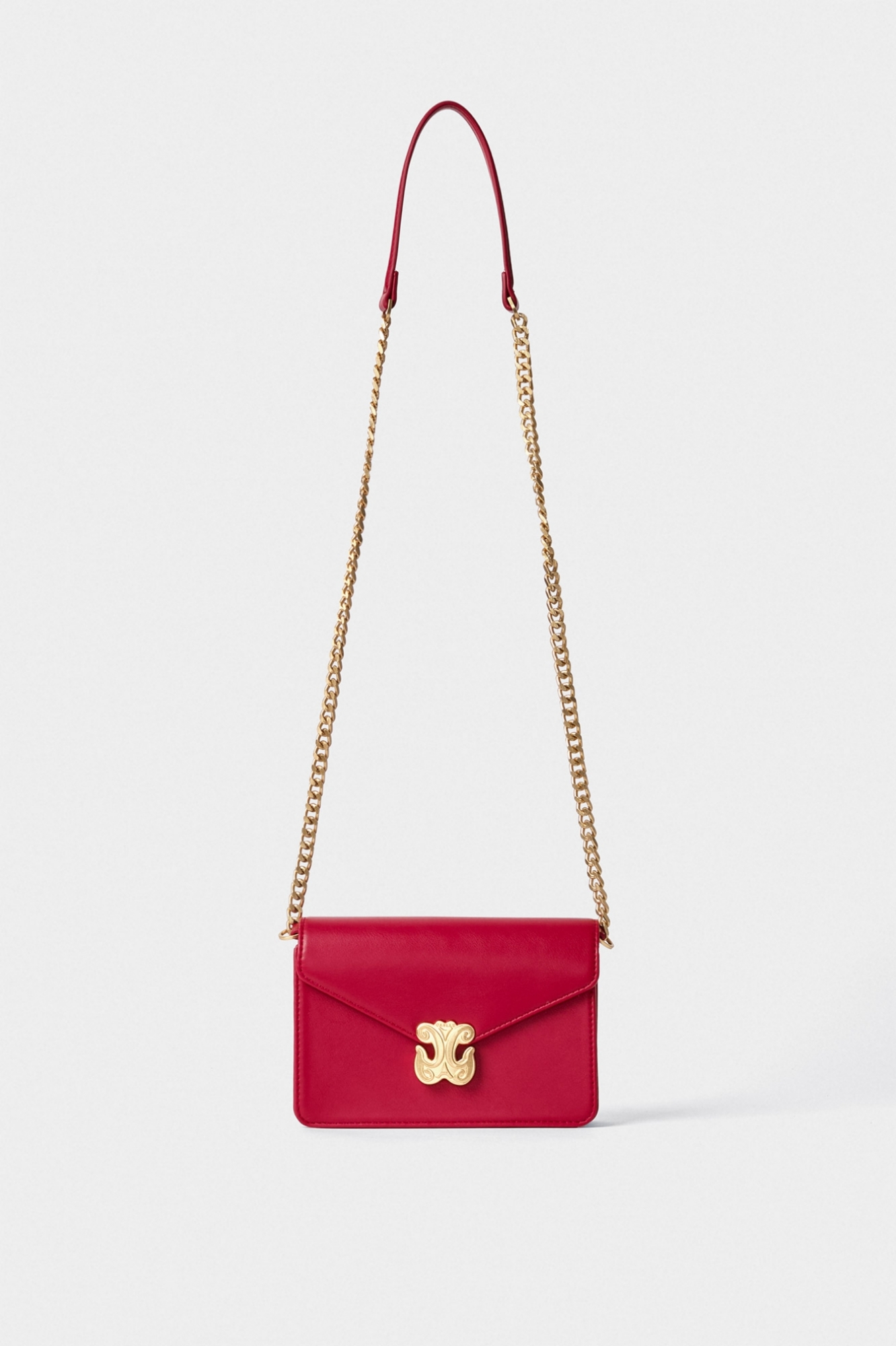 Mini Shoulder Strap Rosso Scuro