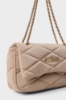 Reg Pochette Matelasse' Puffer Beige