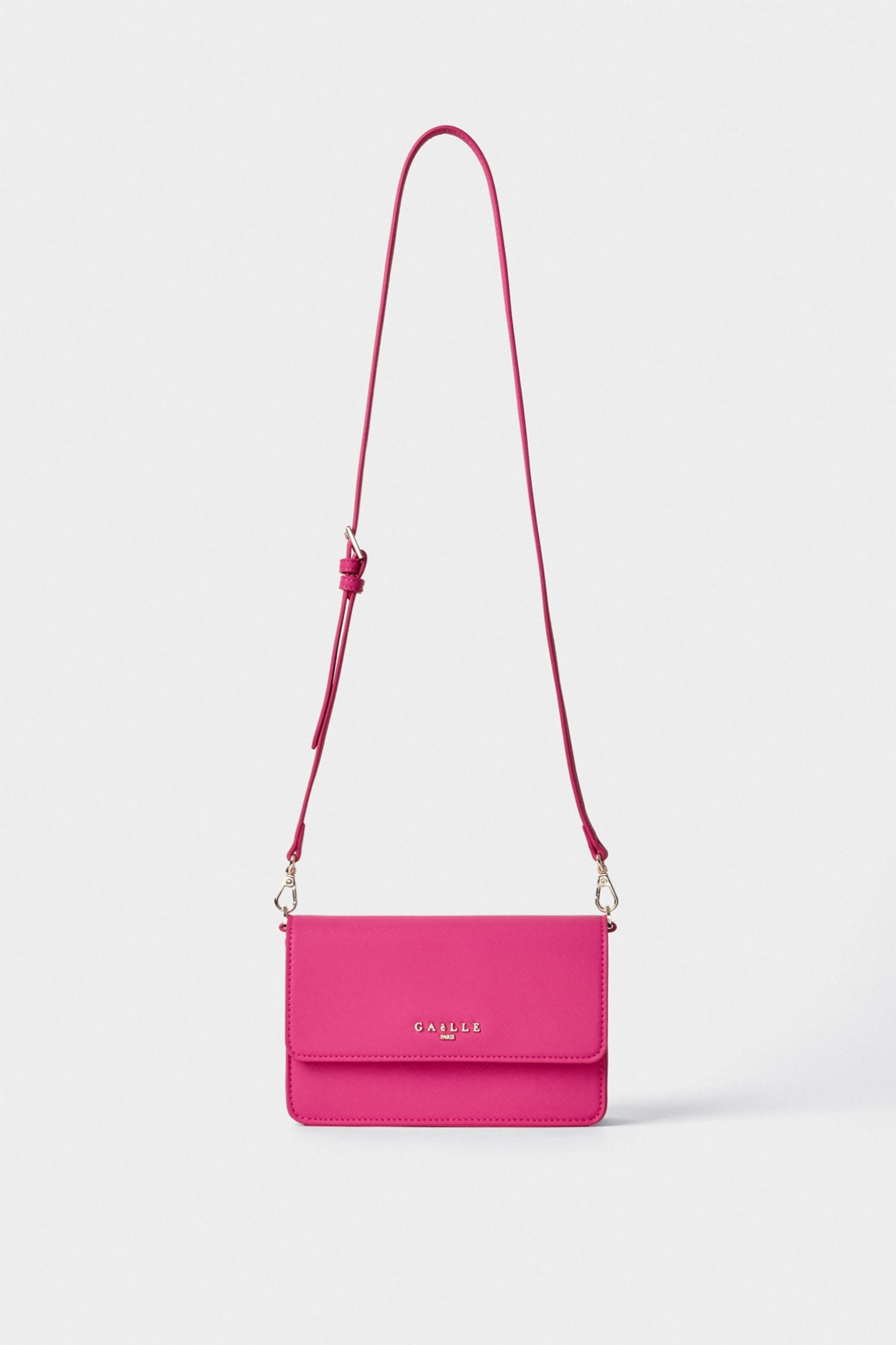 Reg Shoulder Strap Ecopelle Saffiano Fucsia