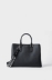 Maxi Shopper Con Tracolla Logata Jaquard Nero