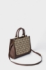 Reg.Shopper Quadro Canvas Jacquard Marrone