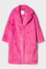 Cappotto In Pelliccia Ecofur Fucsia