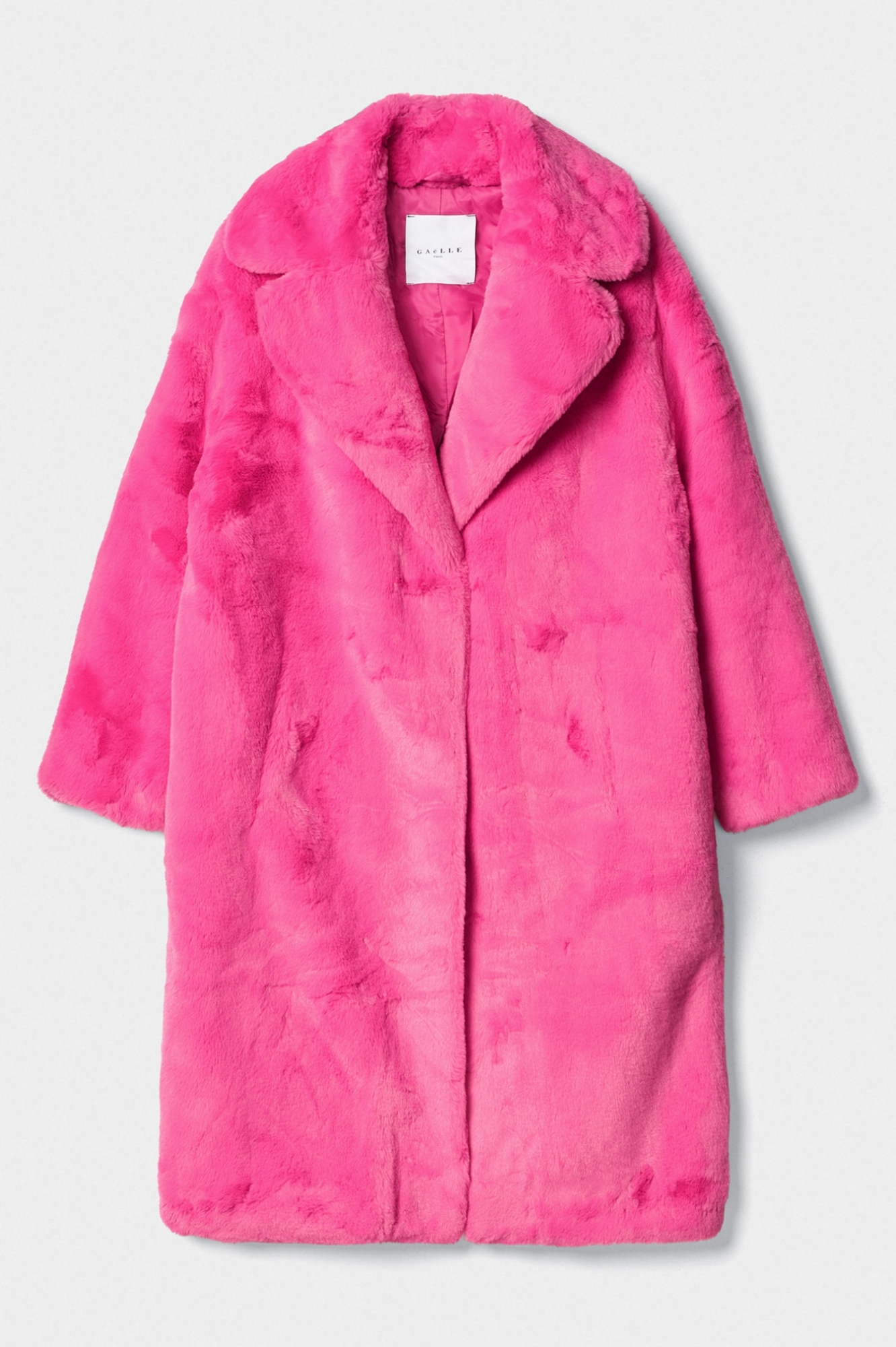 Cappotto In Pelliccia Ecofur Fucsia