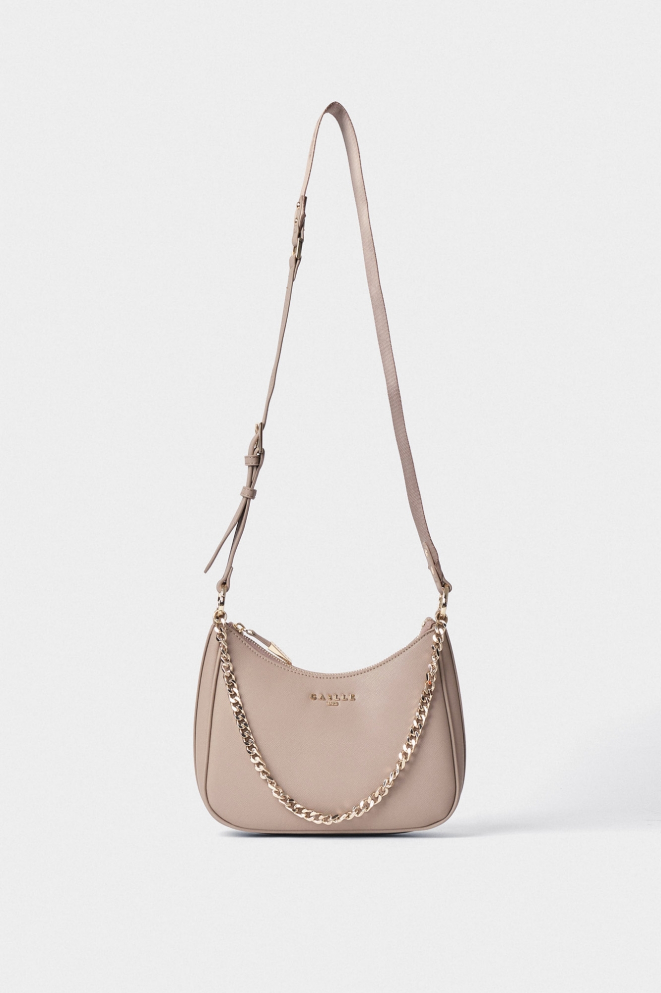 Reg Shoulder Strap Ecopelle Saffiano Cammello