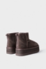 Eskimo Boots In Microfibra Con Pelliccia Marrone