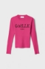 Pullover Con Logo Boucler Fucsia