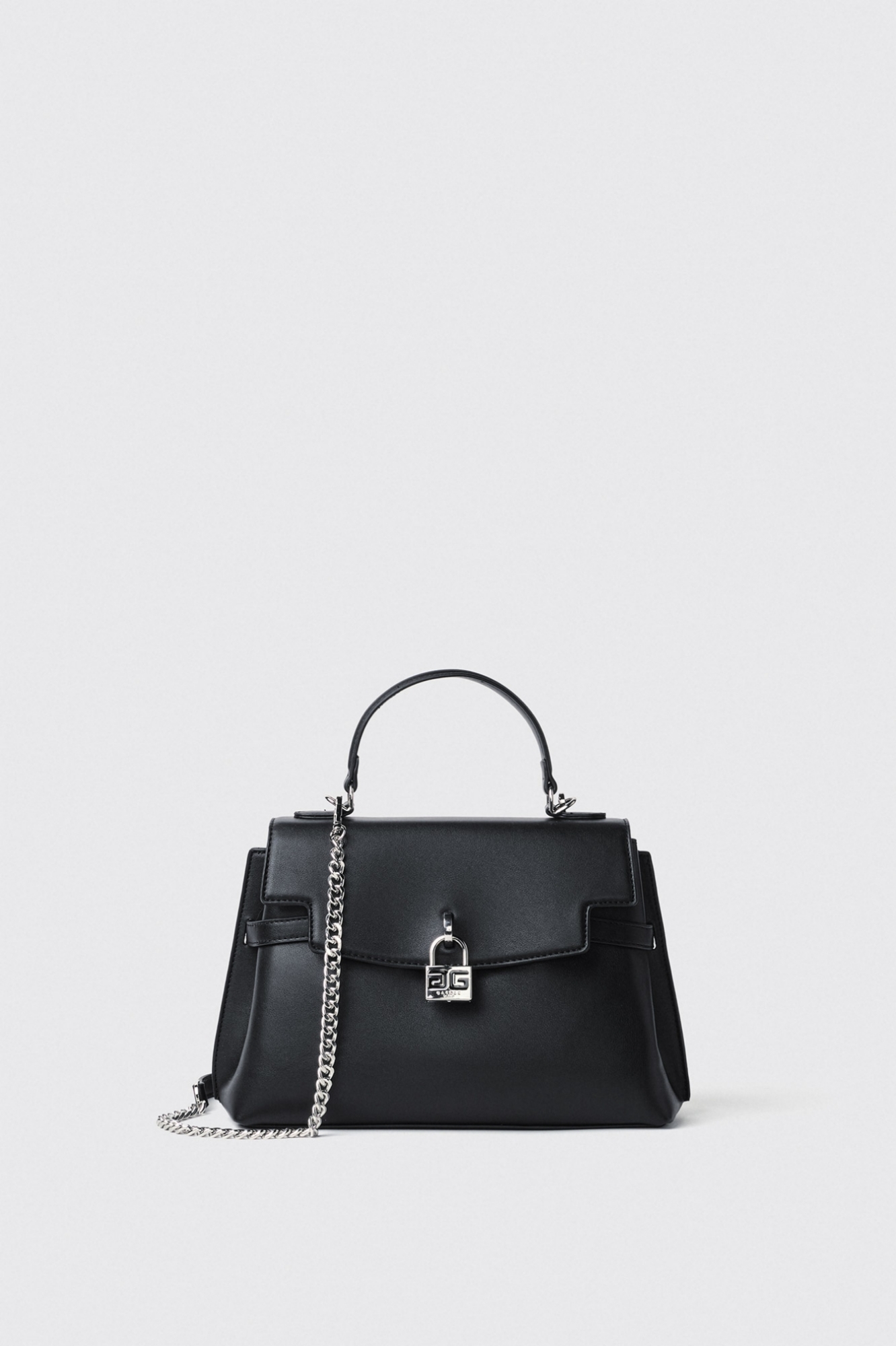 Reg hand bag con lucchetto logato • Nero