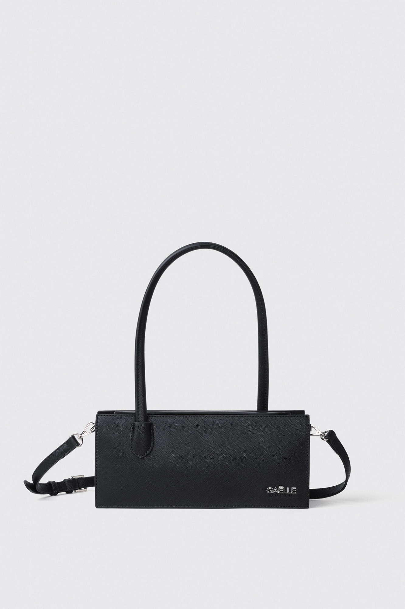 Reg shoulder strap con logo in metallo • Nero