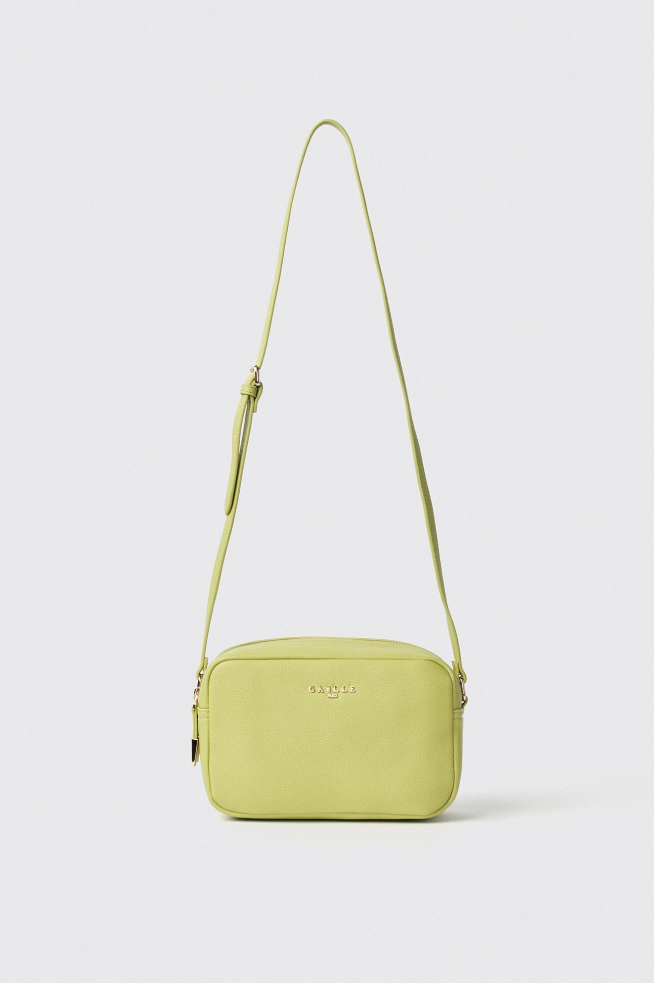 Reg camera bag con logo in metallo • Lime