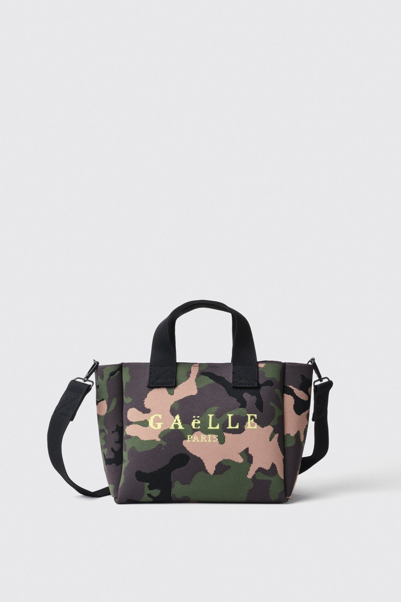 Mini shopper con logo ricamato • Camouflage